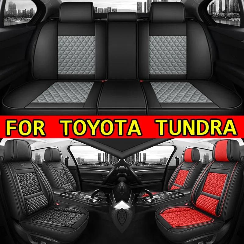 

FOR TOYOTA TUNDRA Car seat cover waterproof artificial leather breathable soft comfortable wear-resistant full wrap seat cover