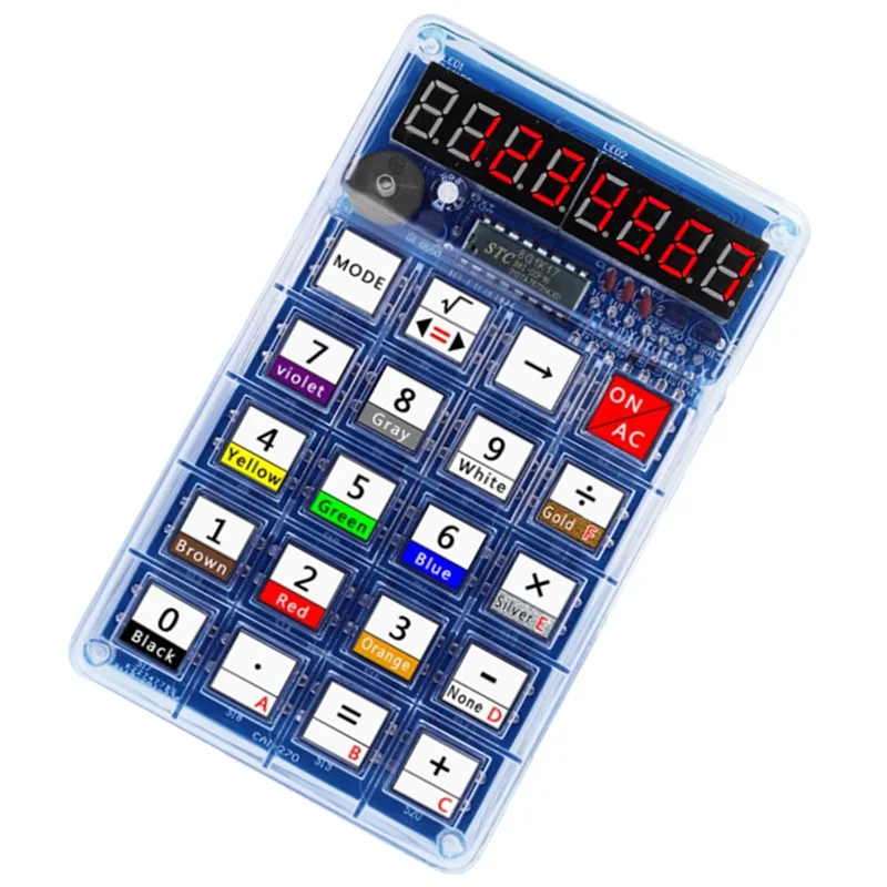 

【CLEARANCE】LED Display DIY Calculator Assembly Kit For Learning Soldering - Batteries Included For Hands-On Practice