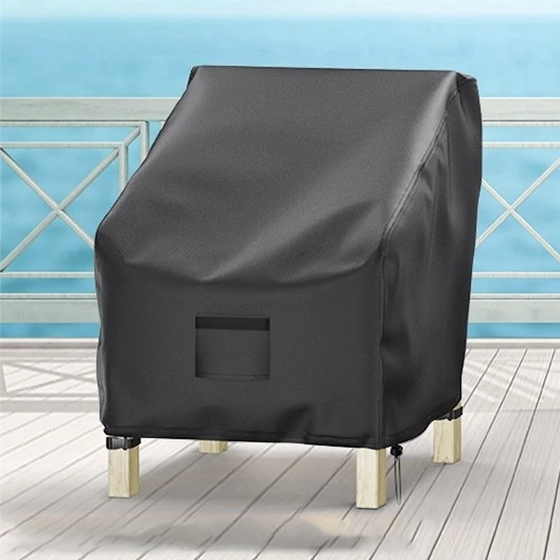 

AD-Stackable Courtyard Chair Covers, Lawn Furniture Stacked Chair Covers, Suitable For Outdoor Stackable Dining Chairs