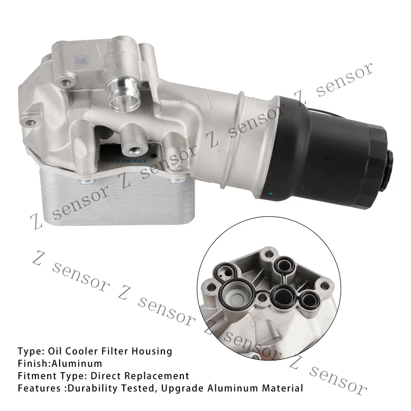 Z+ Upgrade Oil Cooler Filter Housing 07K115397D For VW Jetta 2.5L 2005-2014 F8