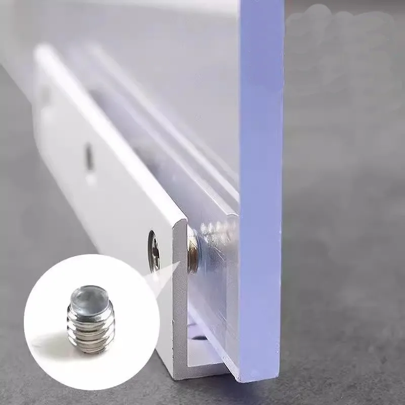 Glass Clamp Clip Aluminium Alloy for 4-20mm Glass Shelves Wine Cabinet Divider Bracket Mirror Buckle Thickened Wear Resistant