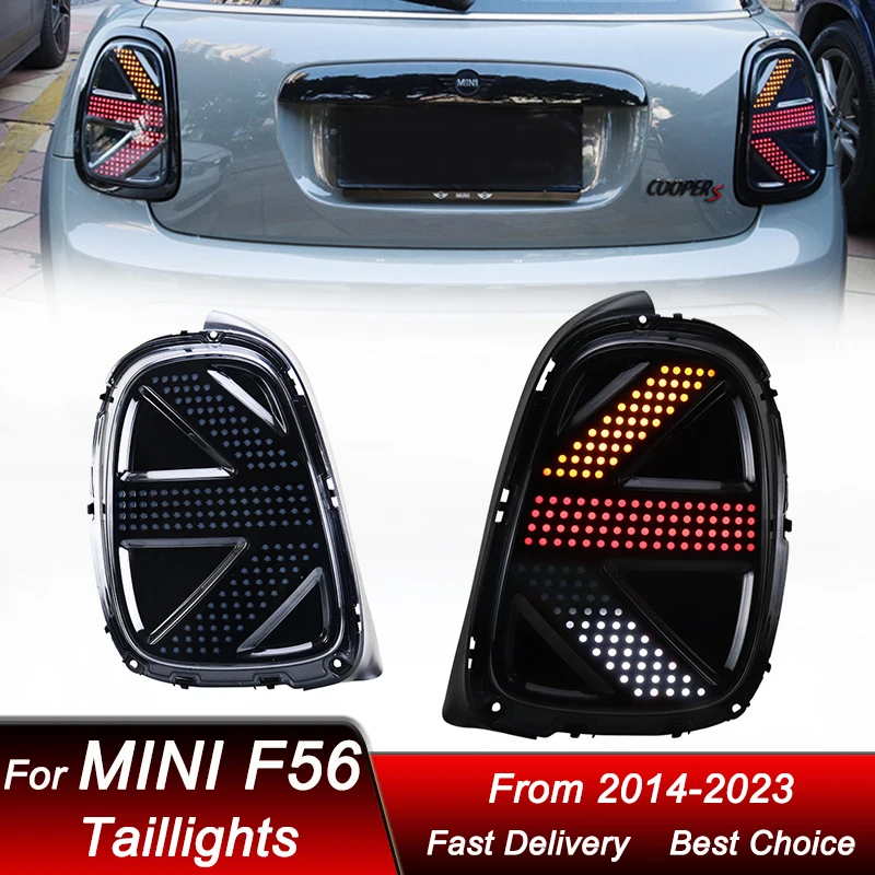 

Pop Car Led Tail Lights For BMW Mini F56 F55 F57 2014-2023 New Concept Style Full LED Dynamic Turn Signal Light Tail Lamp Assemb