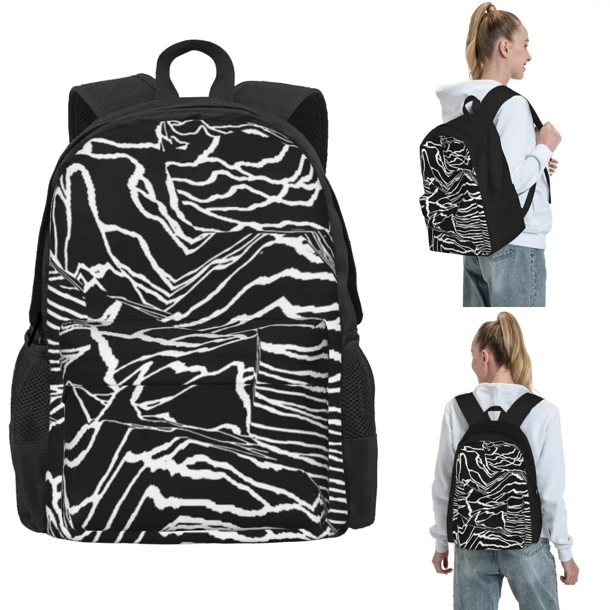 Joy Division Unknown PleasuresBackpack Hot Sale Daypack Large Capacity Kids BookBag School Bag Shoulder Bags for Men Women