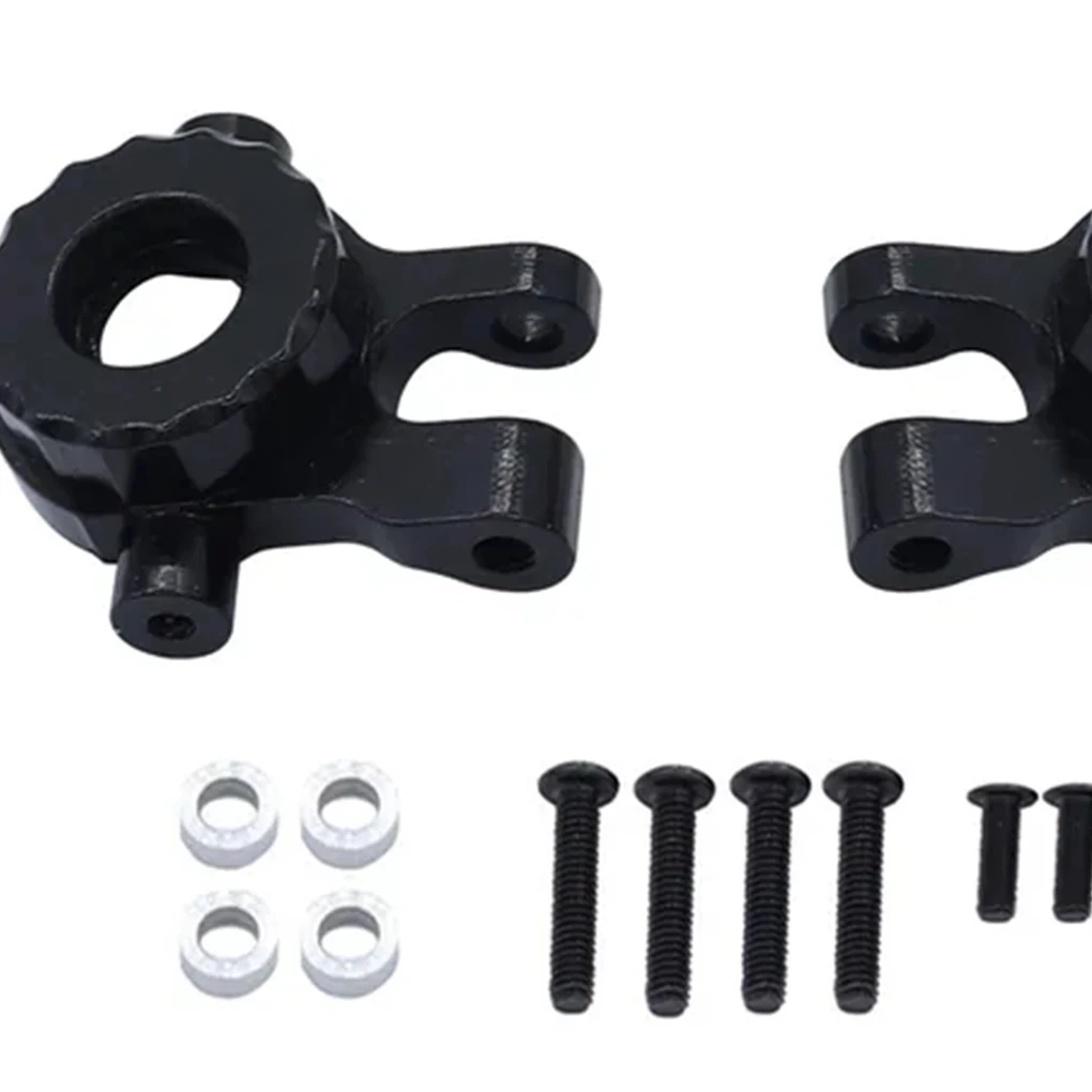 Aluminum Alloy 1/18 Steering Hub Carrier RC Upgrade Part 4piece Durable Steering Block Knuckles For Trx4m RC Car Part