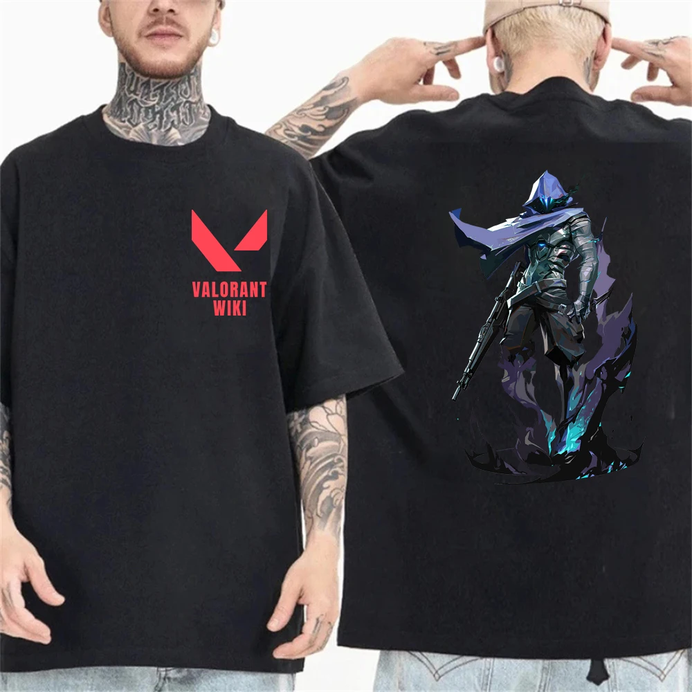 RAZE Tshirts for Male Valorant Agents Cotton T Shirt Man Tshirt Clothing Novelty Men T-Shirts Soft Printed Loose Riot Games Tops