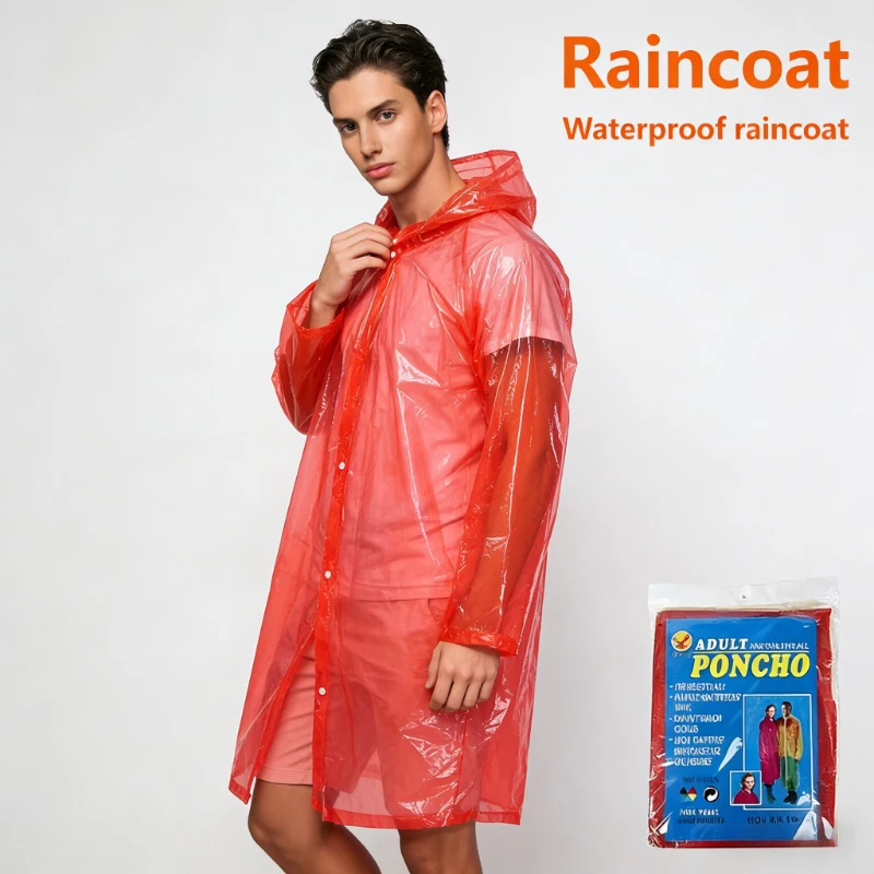 Portable Waterproof Raincoat Adult Fashion Raincoats Outdoor