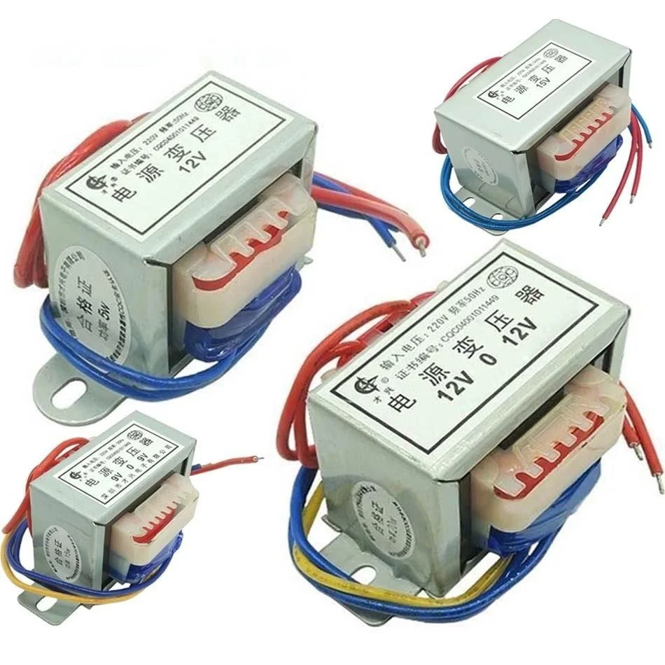 Power transformer input AC 220 V 50Hz output AC 6V 9V 12V 15V 10W 12W 15W 20W 30W  18V 24V single/double