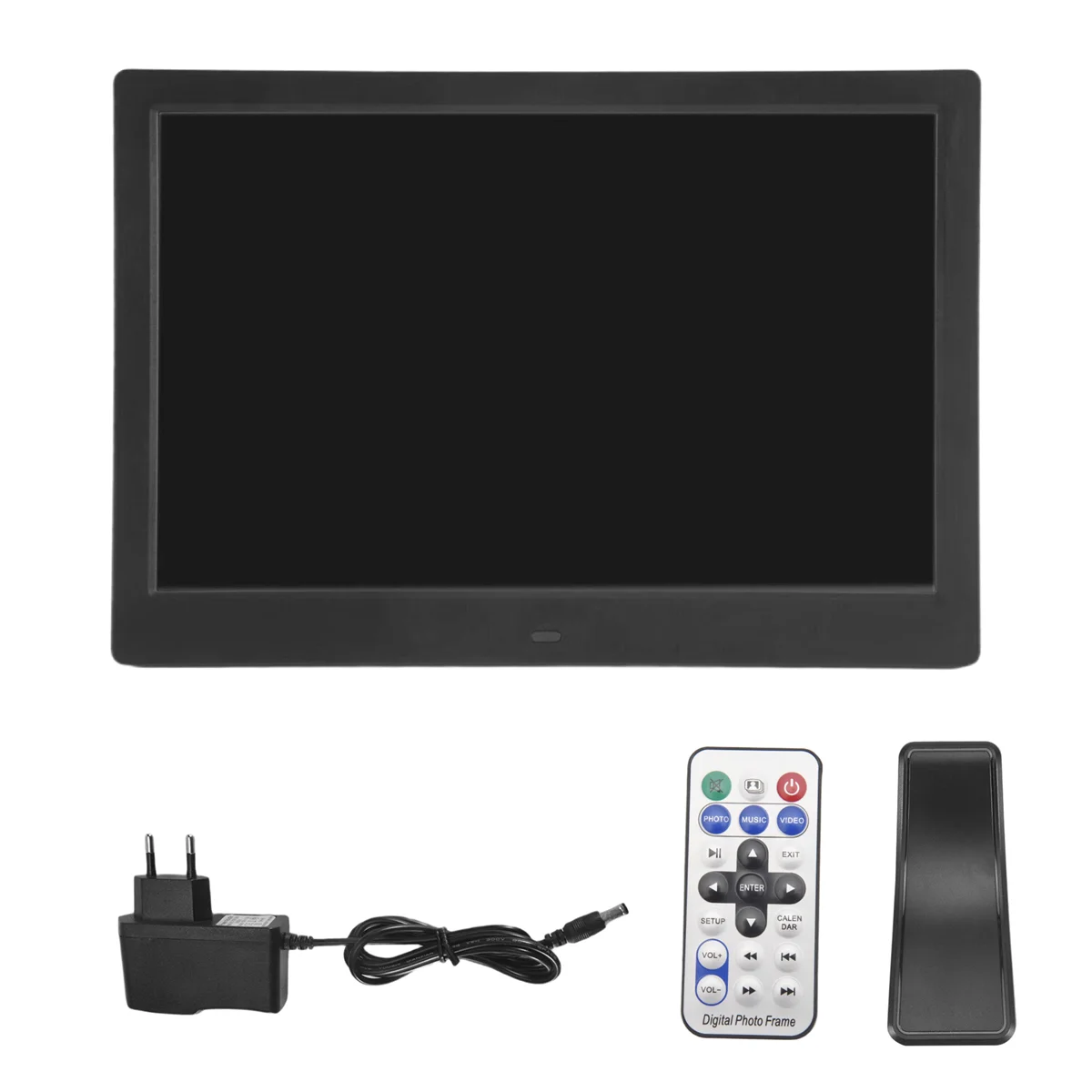 Cadre Photo numérique AD11, cadre Photo numérique 12 pouces avec télécommande sans fil, prise en charge de la carte SD/prise USB ue