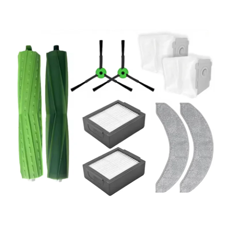 A24P 10 Pcs For Irobot Roomba Combo J7+ J9+ Sweeping Robot Main Side Brush Mop Filter