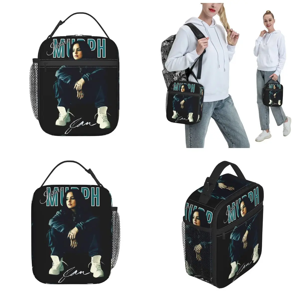 Lunch Boxes Retro Jessie Murph Hysteria Tour 2025 Accessories Lunch Food Box New Arrival Thermal Cooler Lunch Box For School