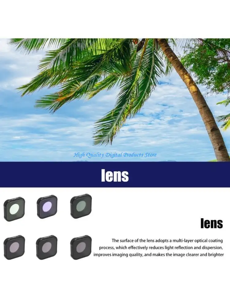 U2JE Quality Camera UV CPL ND Filter for 12/11/10/9 Camera Filter Achieve Perfect Exposure Enhances Photography Experience