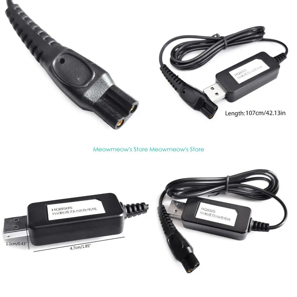 

W91A USB-разъем 15 В HQ850 Адаптер зарядного устройства для бритв HQ8140 HQ8160 HQ8170 HQ8240