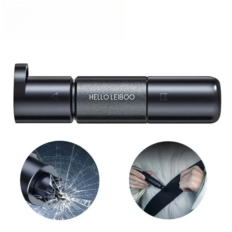 2 In1 Car Safety Hammer Emergency Glass Breaker High Hardness Tungsten Steel Seat Belt Cutter Rescue Tool Car Accessories
