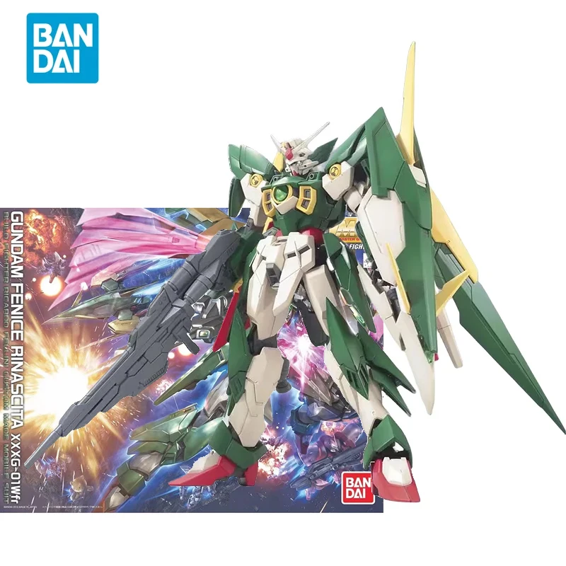 

Bandai Original Anime GUNDAM Model MG 1/100 GUNDAM FENICE RINASCITA XXXG-01Wfr Action Figure for Children Toys Collectible Gifts