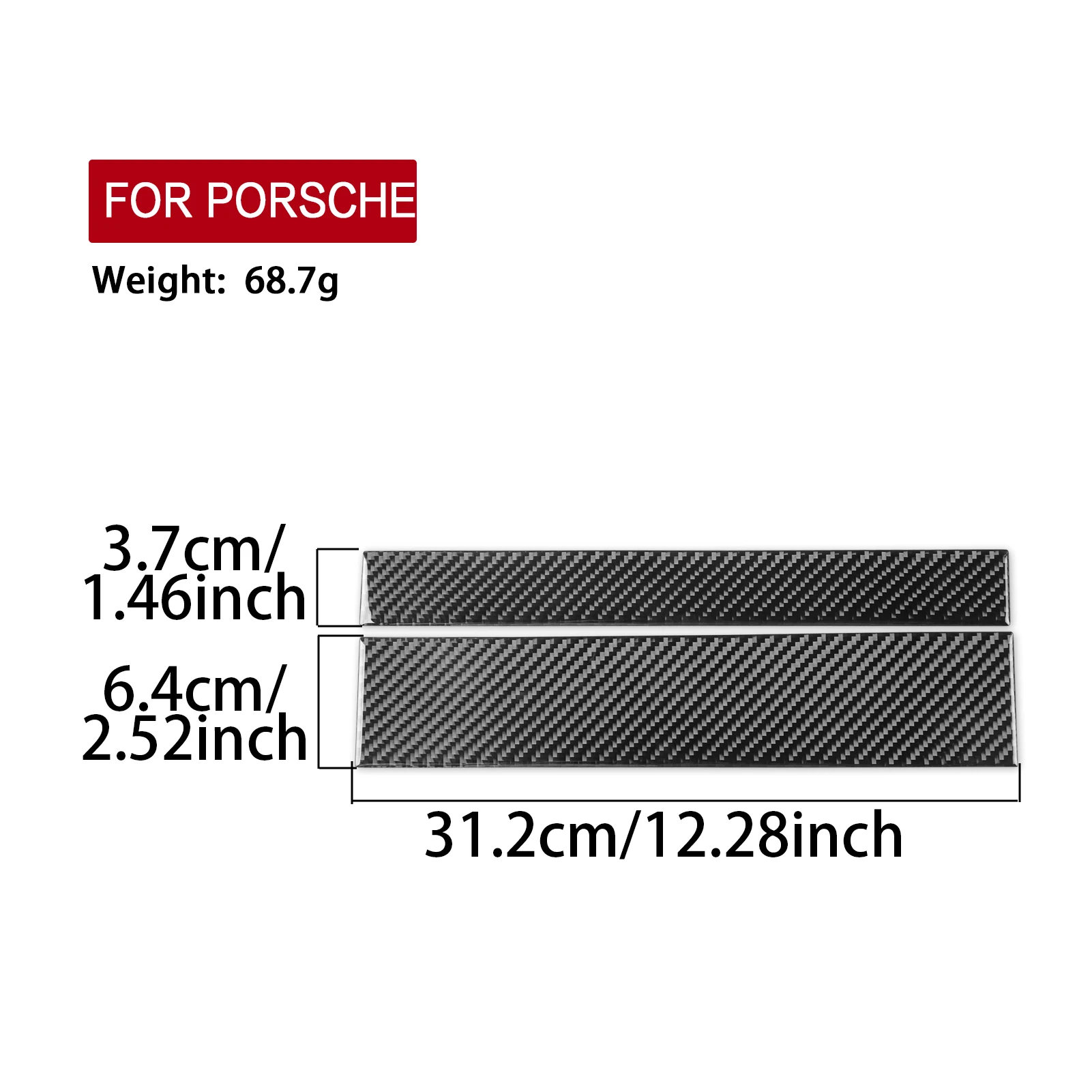Real Soft Carbon Fiber Car Front Passenger Dashboard Trim Panel Interior Accessories Sticker FOR Porsche 911 964 993 1989-1998 view 6