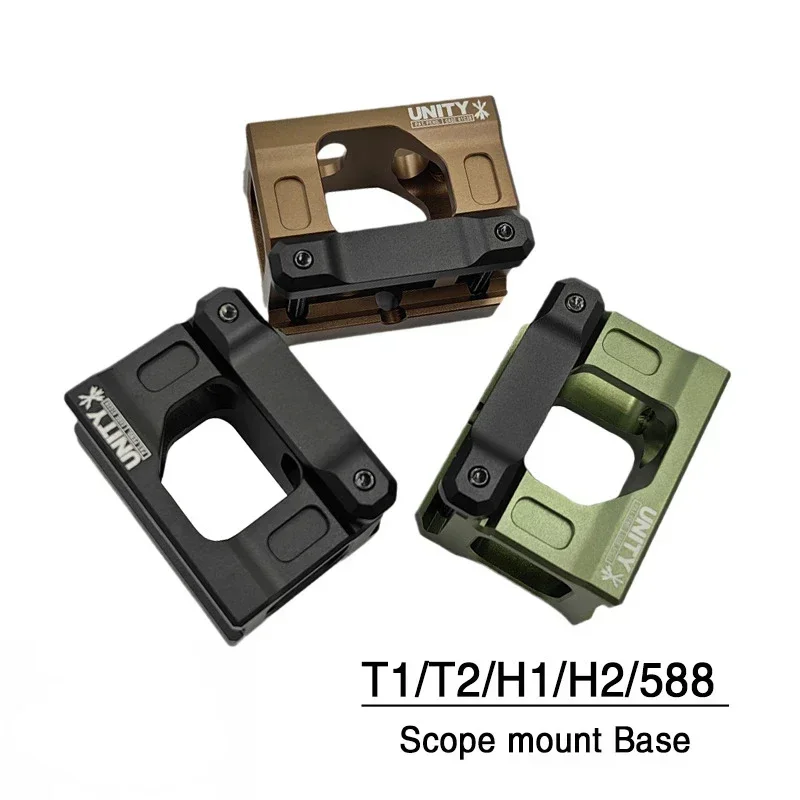 New YR271 UNITY Fast Riser Mount For Tactical Airsoft T2 ROMEO5 Red Dot Sight Scope Universal Heightening Bracket