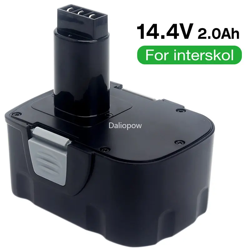 14.4V 2000mAh Ni-CD DA-13  Power Tool Replacement Rechargeable Battery for Interskol Cordless Drills Screwdriver 14.4V H14 EB14