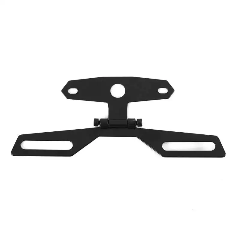 2026 NEW Motorcycle CNC Aluminum Alloy License Plate Bracket Taillight Fixed Folding Number Plate Frame Holder Light Mount view 4