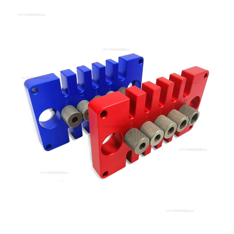 Woodworking Hole Jig Kit, Drill Guide with 6,7,8,9,10mm Drill Bushings, 3-in-1 Punch Tools