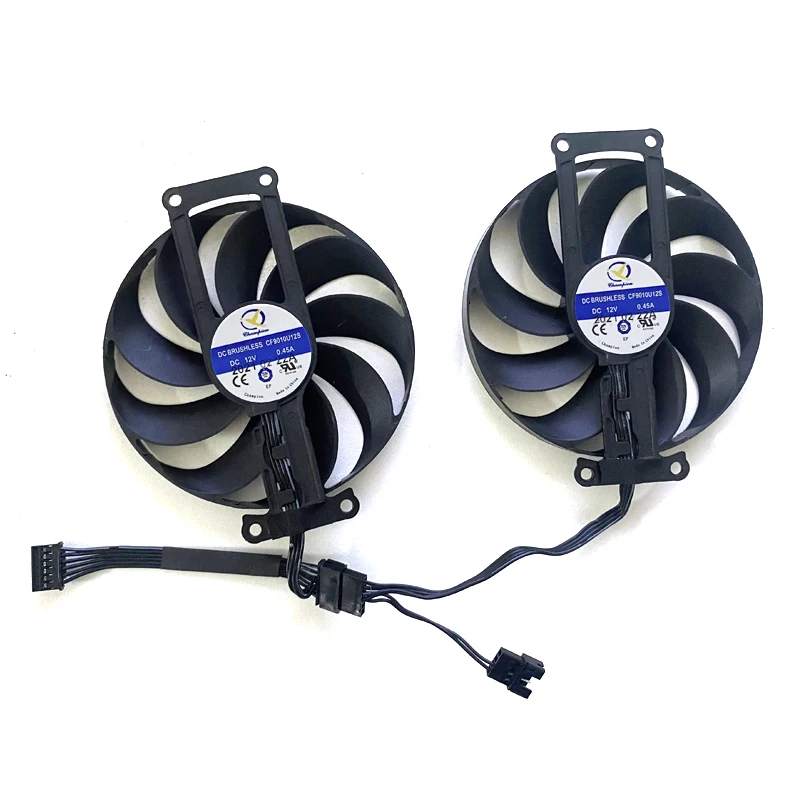 NEW 2PCS 90MM 6PIN Cooling Fan T129215SU CF9010U12S RTX3060 MINI GPU FAN For ASUS DUAL-RTX3060-12G RTX2060 RTX2070Ti Graphics