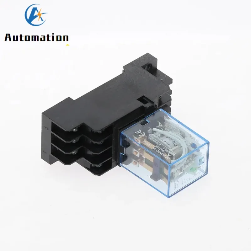 1 zestaw MY3 HH53P MY3NJ Micro Mini Coil Power Relay 11pin 3NO 3NC LED Lamp 5A AC 110V 220V z gniazdem 12V 24V — zdjęcie 3