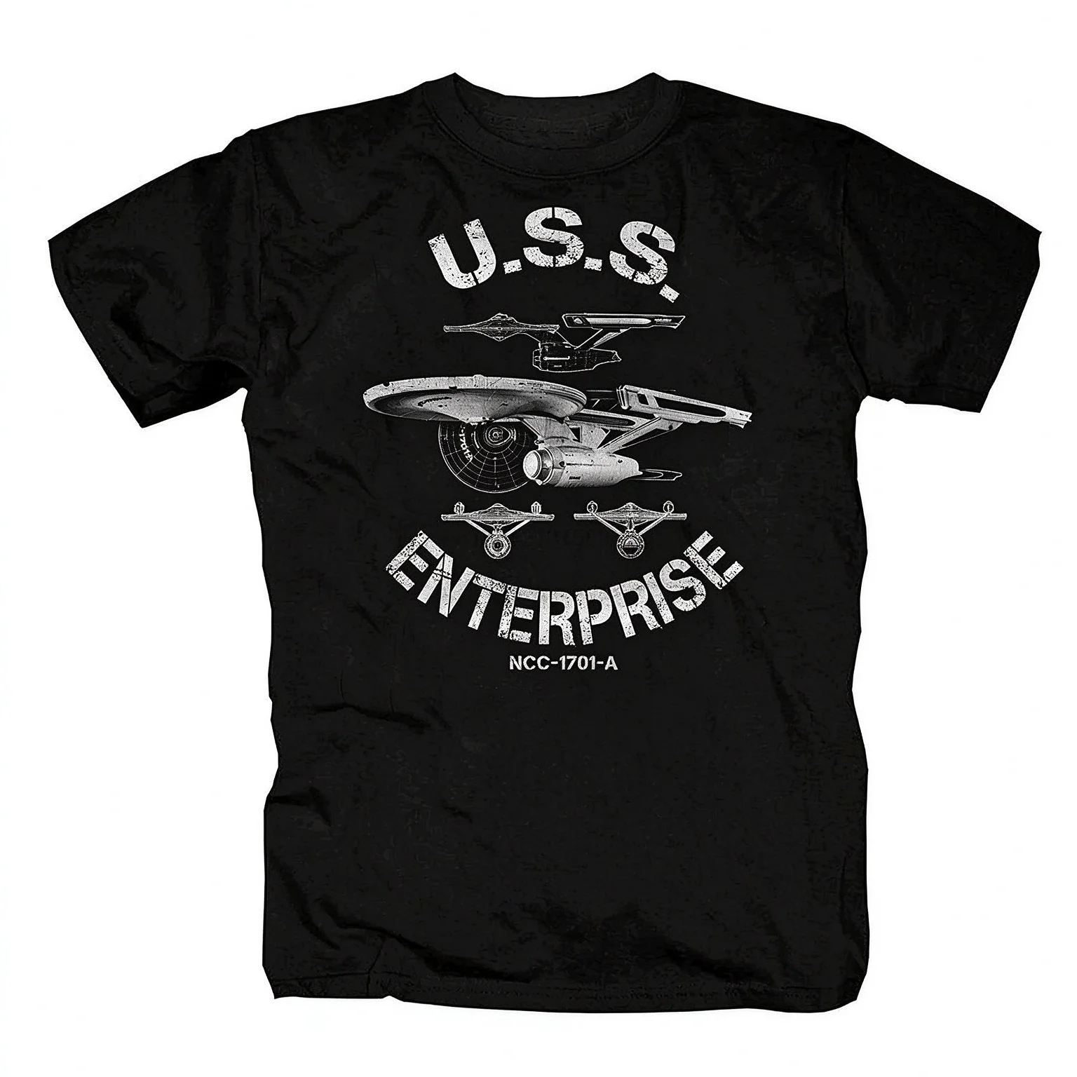 Size S-XXXXL T-Shirt Men Uss Enterprise Voyager Spock Raumschiff Sci Fi Retro Planet Tees Tshirt Harajuku