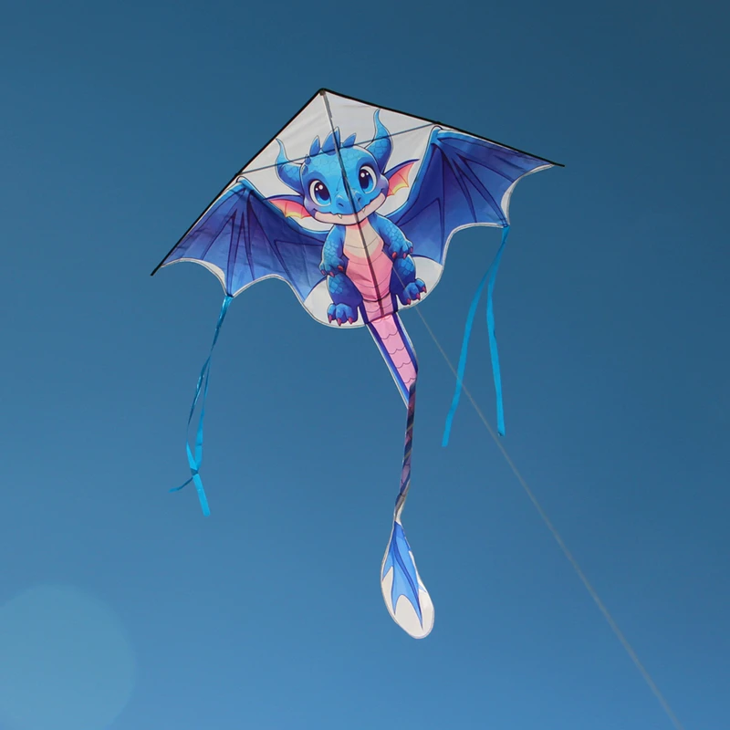 free shipping dragon kites flying toys for children kite line professional kite beach games Power kite flying shark dragon dance