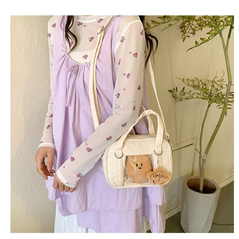 

Beautiful and Sweet Ulzzang Ita Bag for Women New Fashion JK Uniform Portable Shoulder Bag Japanese Girl Y2K Crossbody Bag