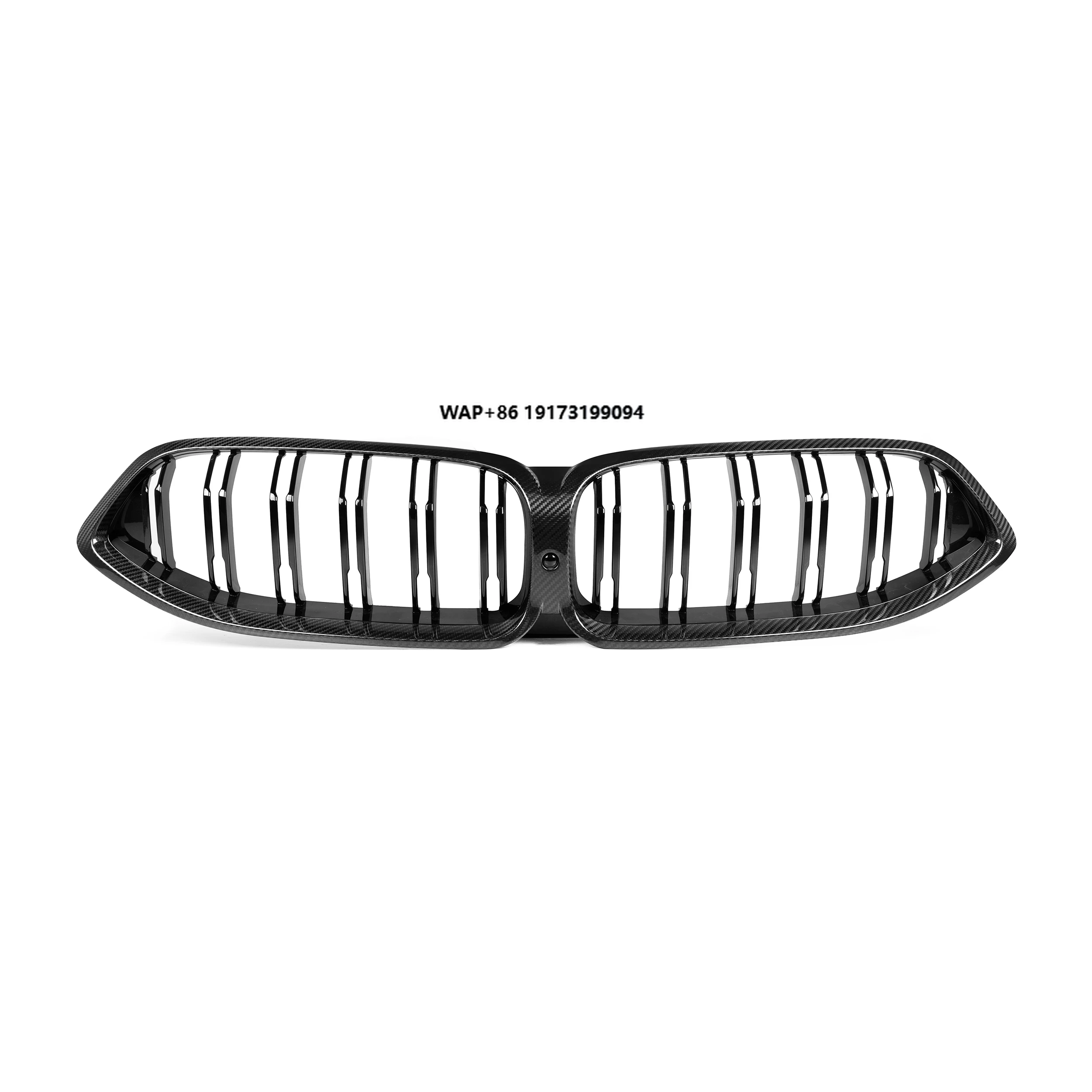 

Dual Slats Front Bumper Grill Dry Carbon Fiber +ABS for B-MW 8 Series G14 G15 G16 Pre-LCI 2020-2022 Racing G14 G15 G16 Grille