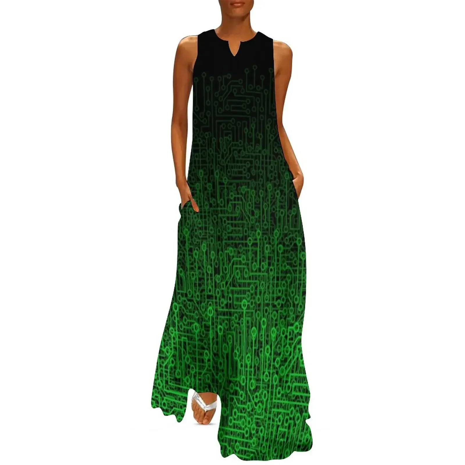

Reboot II GREEN Long Dress dress women summer 2025 cute dress summer woman 2025 summer