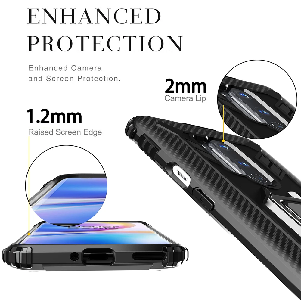 ShockProof Case For OnePlus 8 7 7T Pro 8T 6T Nord 2 Magnet Case Cover For One Plus Nord 2 8 7 7T Pro 6T 8T Impact Silicone Cover