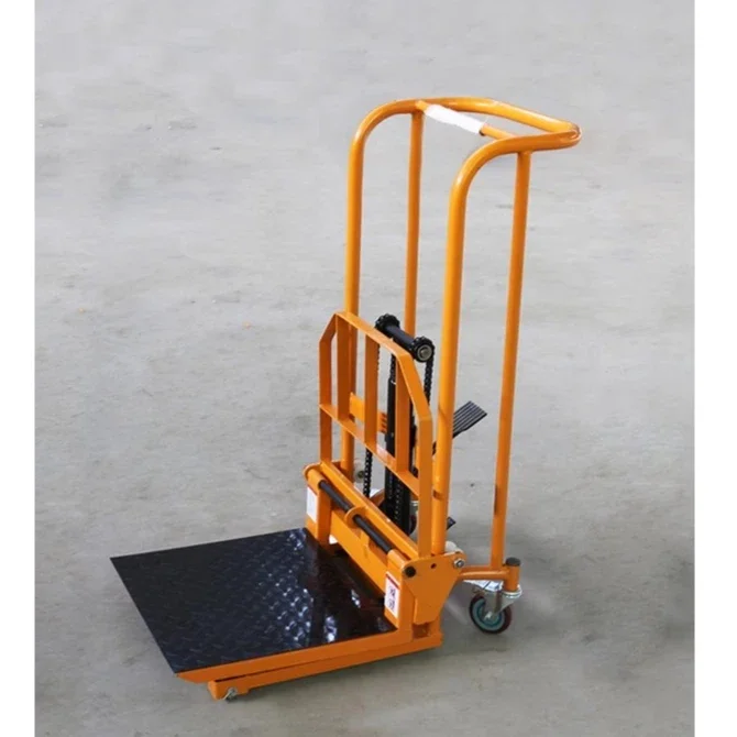 

Hydraulic forklift unloading, lift truck, truck, small forklift, manual, small and light household lift