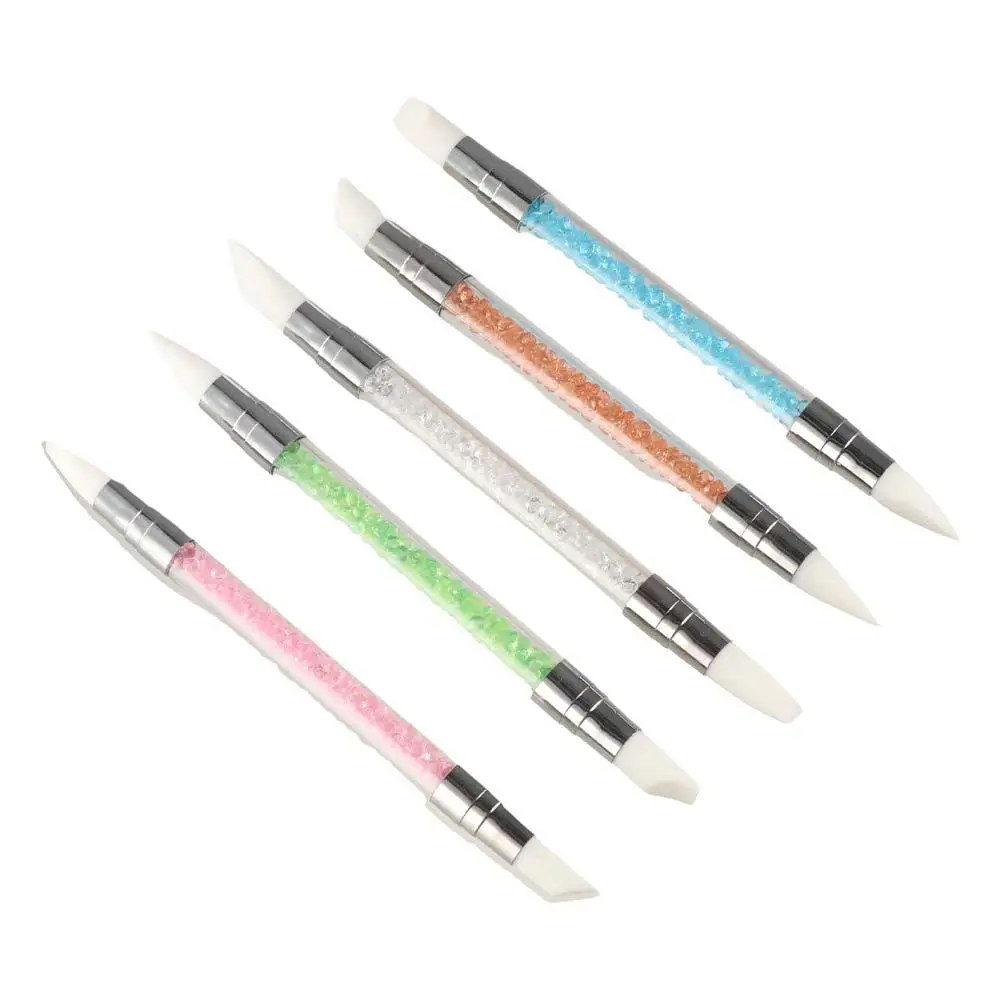 

Soft Silicone Head Dual-Ended Silicone Nail Gel Carving Dotting Pen Nail Art Pens Nail Art Brushes DIY Manicure Tools