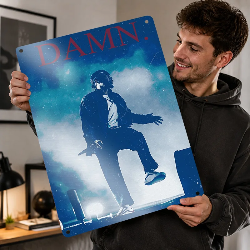 Kendrick Lamar Aluminum Posters Customized Metal Tin Sign Collectible Bold Music Icon Tribute Wall Art Ideal In Listening Lounge