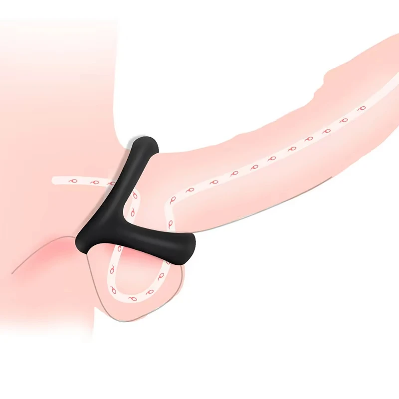 سيليكون حلقات القضيب خاتم الديك الانتصاب تعزيز الثلاثي القضيب الدائري مع تدليك الخرز تأخير القذف الجنس لعب للرجال