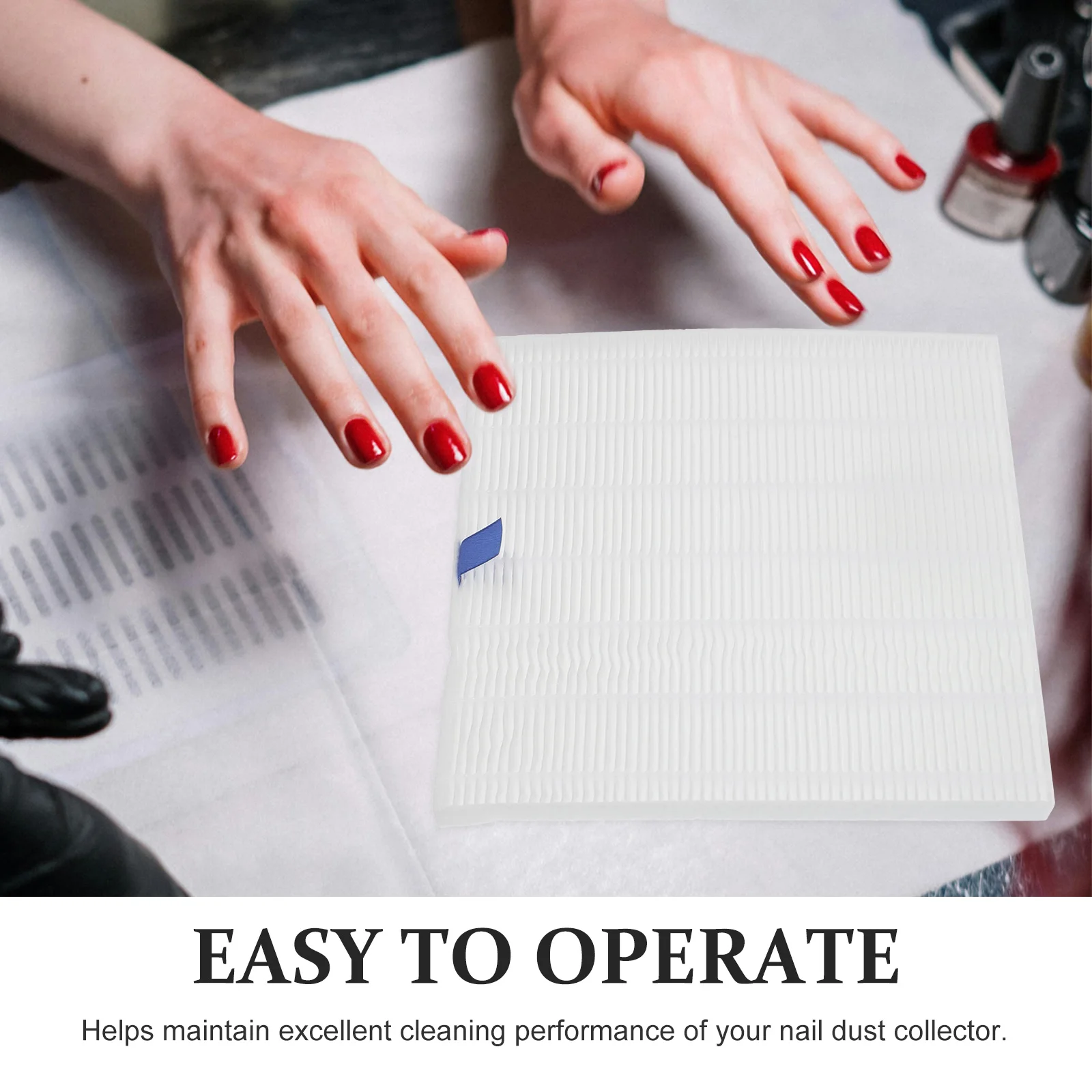 

Nail Dust Collector Filter Plate 10mm White for -100B Vacuum Cleaner Replacement Air Filters Nail Salon Tools PP Composite