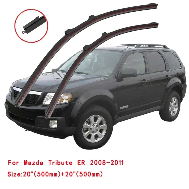 For Mazda Tribute EP ER 2000-2011 Car Windshield Wiper Blade Front Windscreen Brushes Washer Accessories Cleaning Replacement