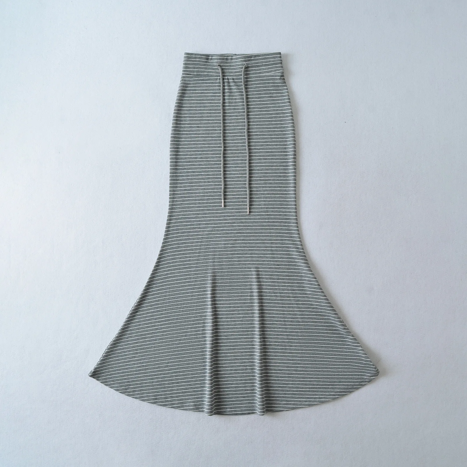 2025 Spring Summer New Korean Style Striped Fishtail Bodycon Skirt Feminine Sexy Slimming Figure-Flattering Flared Half 6CZ9