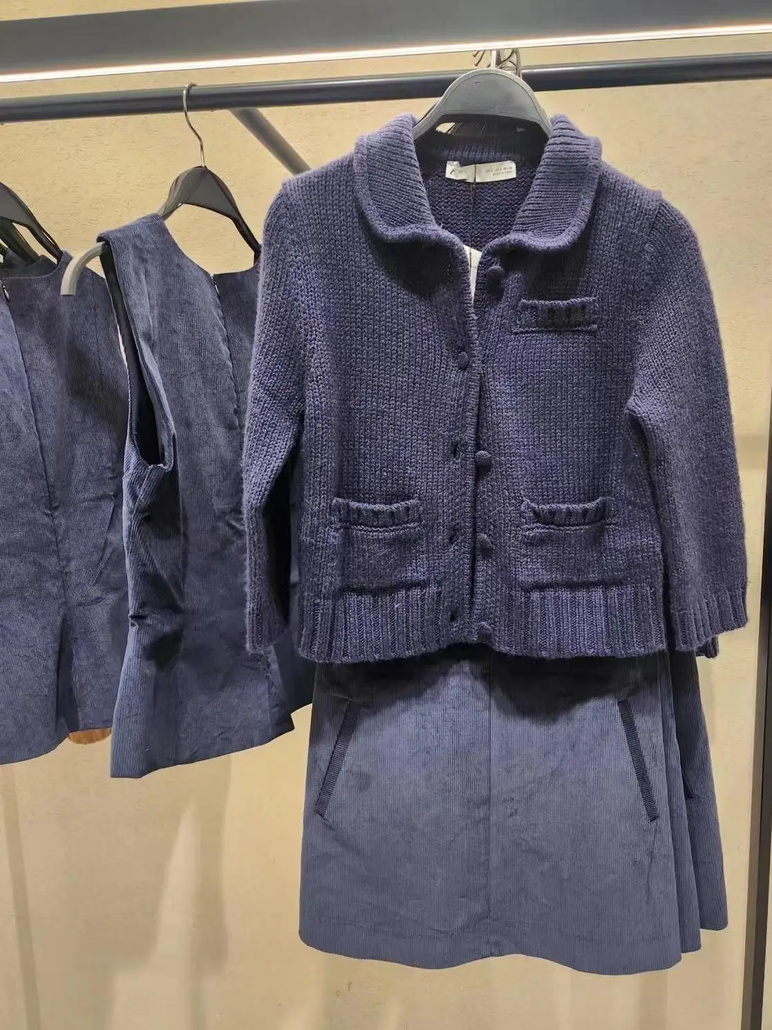 

Универсальный длинный повседневный вязаный джем с воротником све в стиле ретро, новый осенне-зимний женский модный простой облегающий крой для поездок на работу