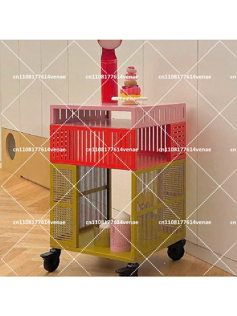 Mobile Cart Rack Storage Rack, Locker Storage Organizer for Office Classroom