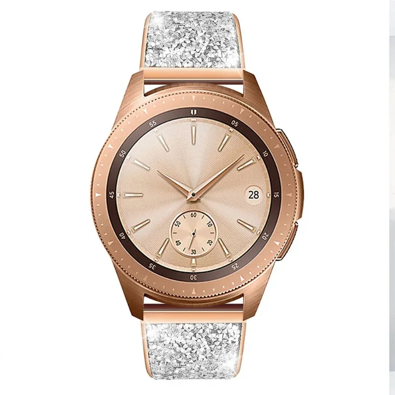 Pulseira de metal diamante para samsung watch 7 6 5 4 huawei watch 4 gt4/amazfit 47mm pulseira de substituição para active 2 20mm 22mm bandas