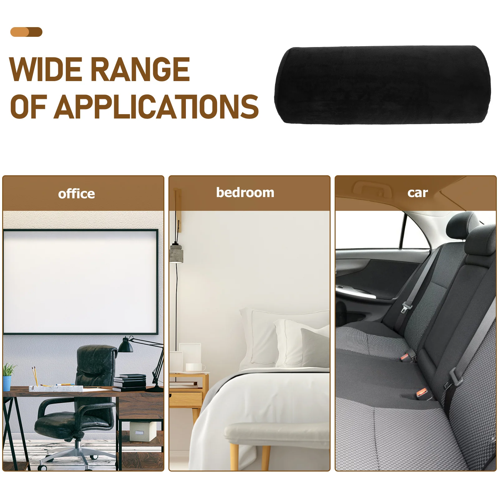رغوة الذاكرة وسادة الركبة نصف دائري انفصال كرسي داعم للفقرات القطنية وسادة للساقين النساء الحوامل سيارة طائرة مكتب السفر #5