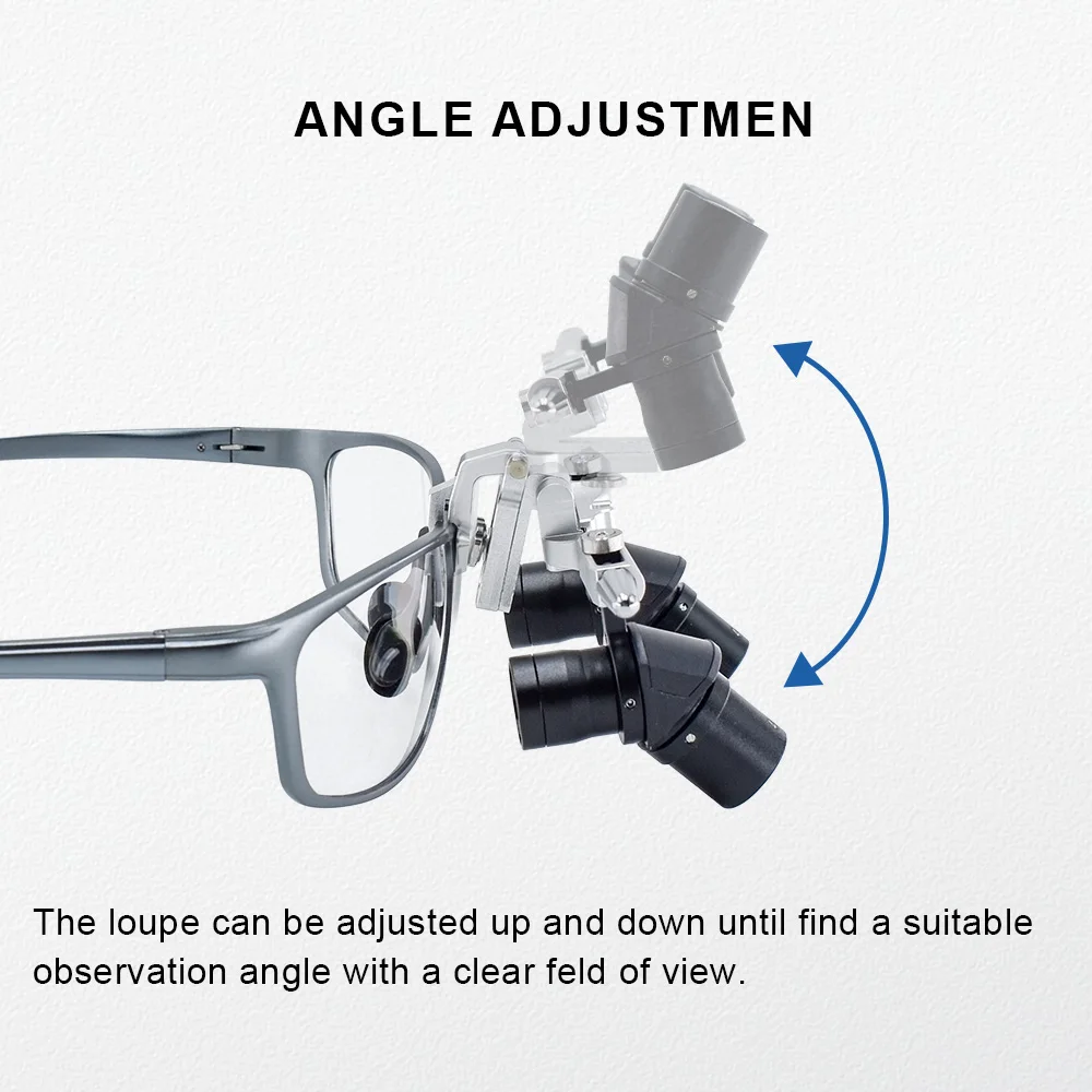 حلقات جديدة جميع المعادن 48 °   عدسات زاوية، عدسات جراحة الأسنان والفم، عدسات مريحة مجال رؤية واضح اختياري 4.0