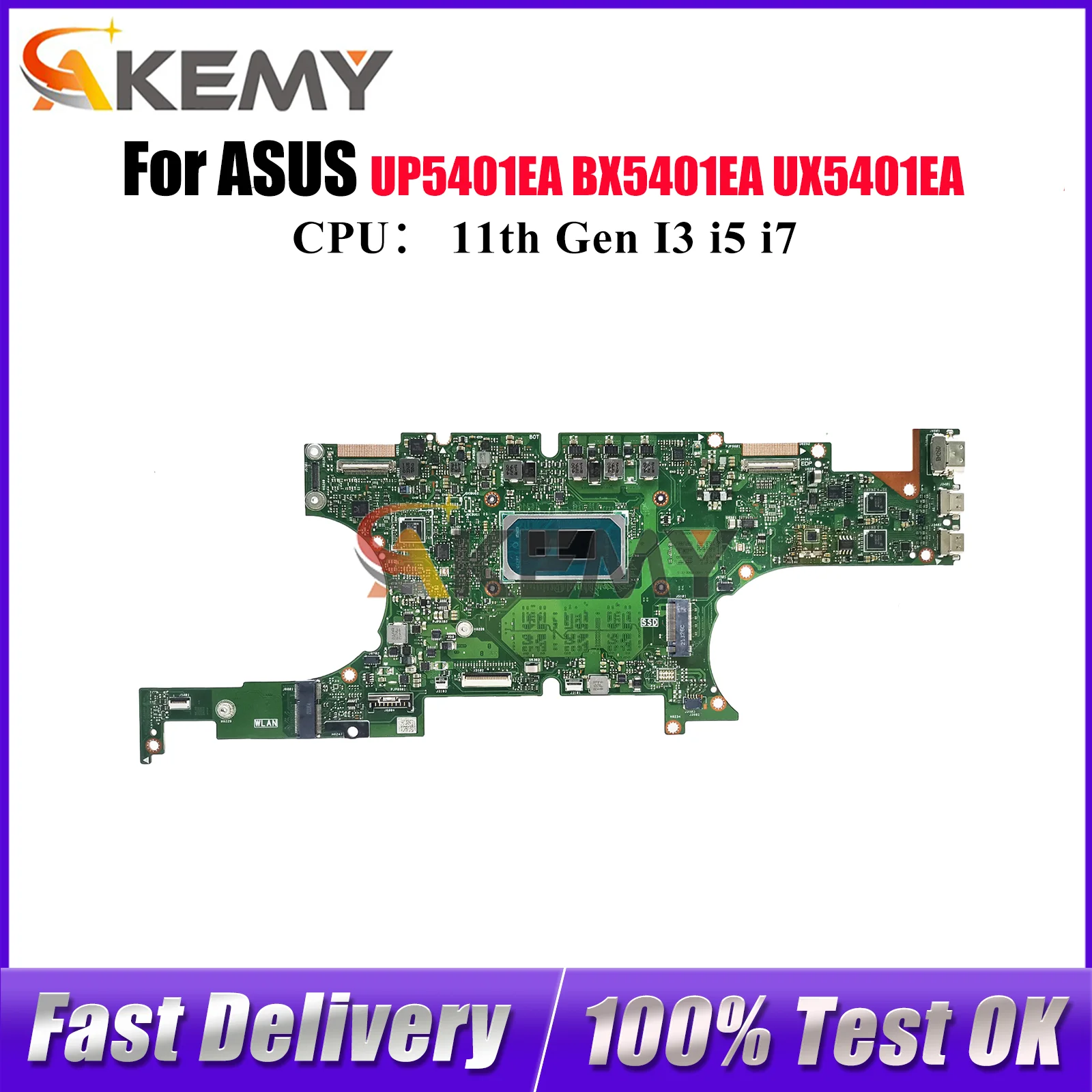 

UX5401EA Laptop Motherboard For ASUS ZenBook BX5401EA RX5401EA UX540ZA UX5401 UP5401EA Notebook Mainboard With 11th Gen I3 i5 i7