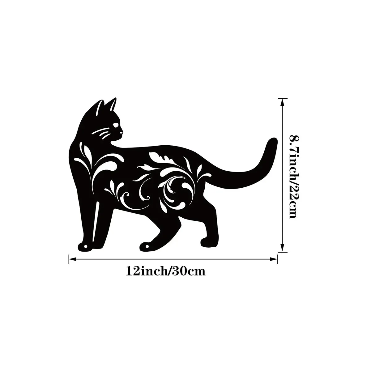 Charmante Kattenfamilie Tuinpalen-Decoratief Schattig Kattensilhouet, Ideaal Voor Tuin, Tuin En Gazon, Elegante Buitenbeelden