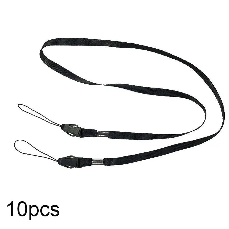 Hot Sale 10Pcs 80cm Wide Flat Detachable Neck Strap Machine Camera With Detachable Anti-loss Lanyard For Fans Prevents Loss