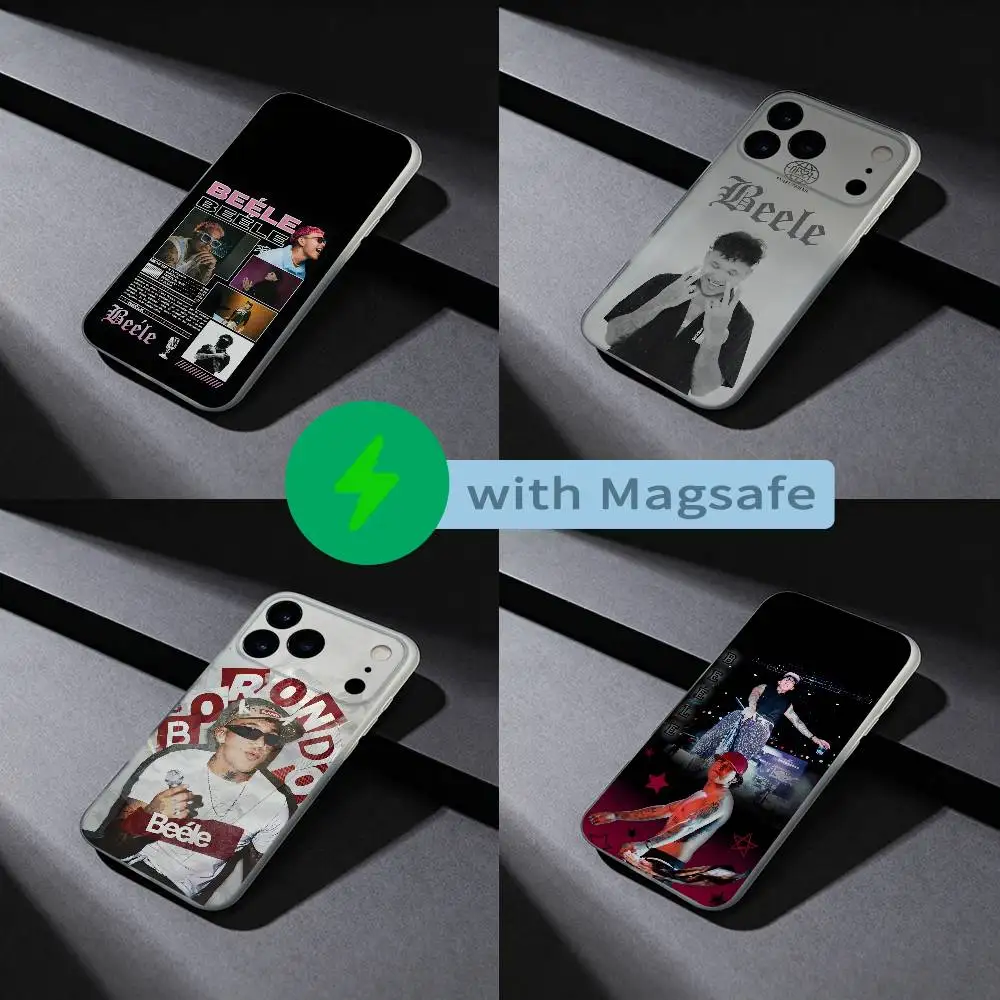 حافظة هاتف Rapper B-BEELE Tour 2025 لهاتف iPhone 17,16,15,14,13,12,X,XS,Pro,Max,Plus,E,Air,Mini مع مادة TPU المغناطيسية المغناطيسية Magsafe