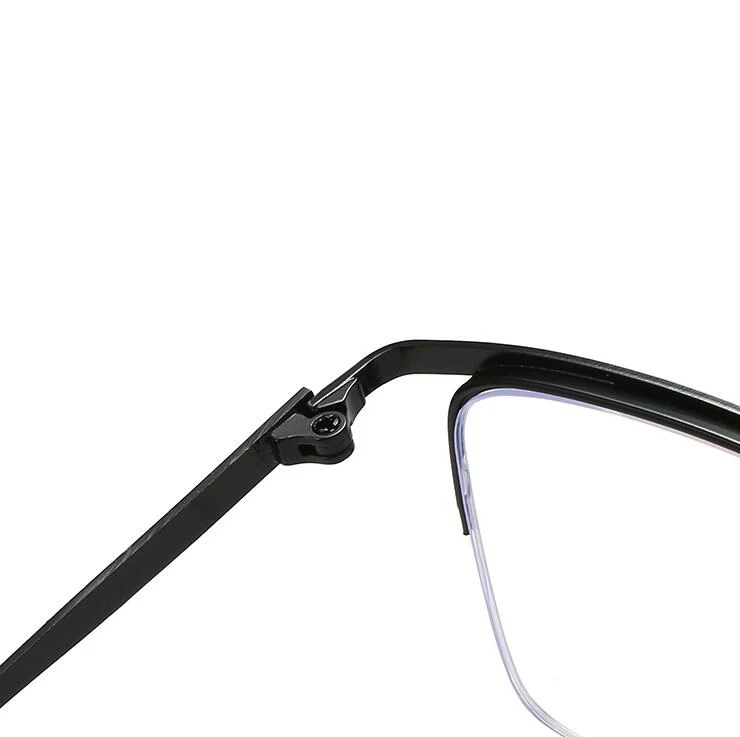 0 -0.5 -1.0 To -6.0 Metal Semi-Rimless Myopia Spectacles Women Men Business Farsighted Eyeglasses Prescription +1.0 +1.5 To +4.0