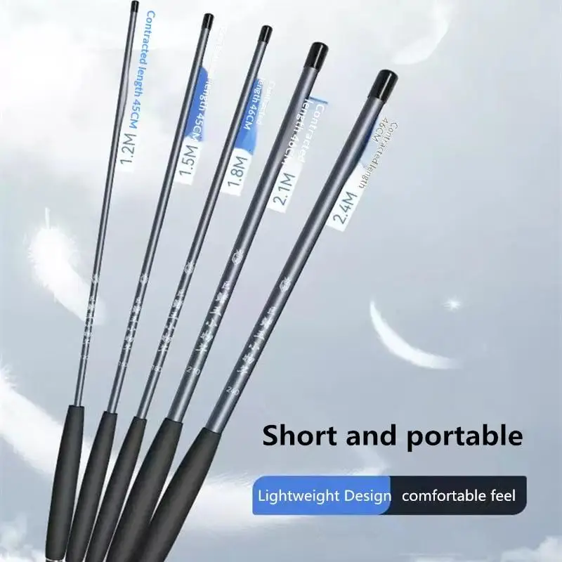 1PC Stream Rod Winter Fishing Shrimp Rod Small Fishing Rod Short Section Hand-Held Fishing Rod Beginner Fishing Rod Set