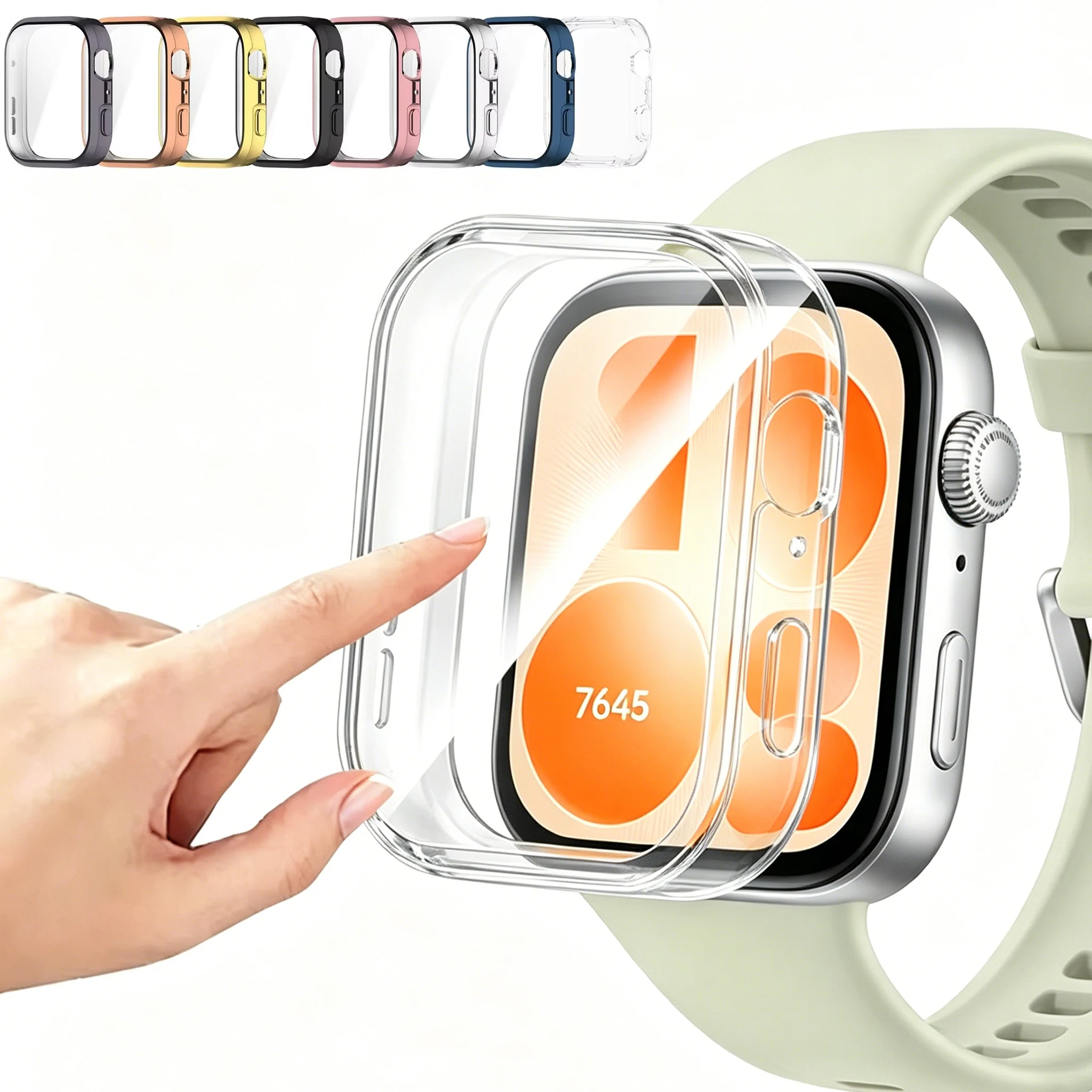 Funda completa para Huawei Watch Fit 5 4, funda protectora de pantalla de TPU, marco protector, parachoques, accesorios para Huawei Watch Fit 4 Pro 5 Pro
